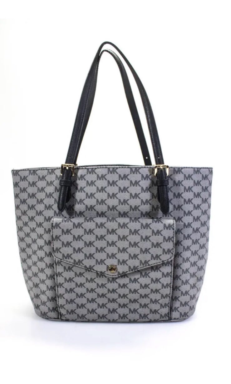 398 Michael kors MK logo wallet pocket grey Tote bag