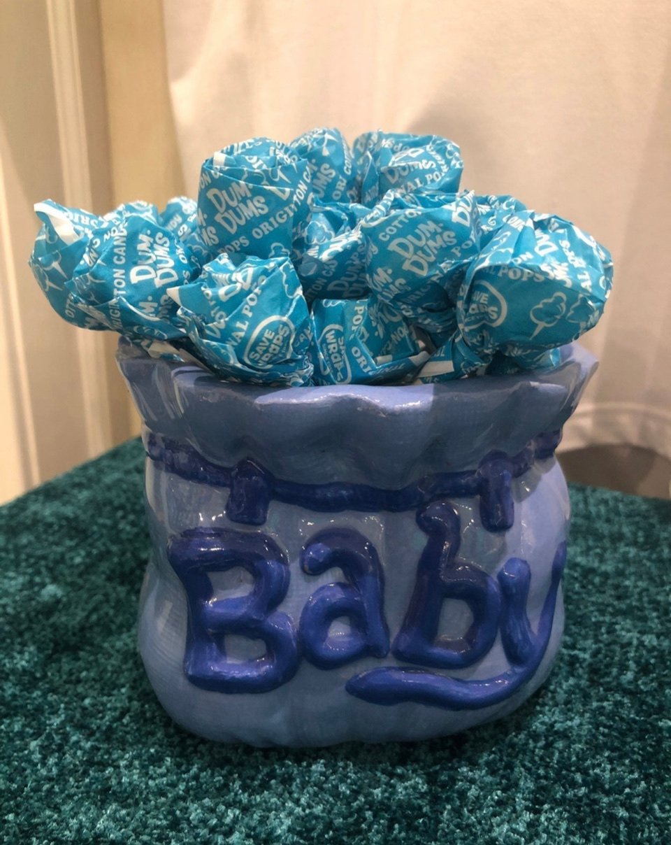 Baby planter/candy jar