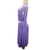 Torrid 0 Lilac Purple Dot Accent Velvet Boatneck Tie Belt Long Sleeve Midi Dress