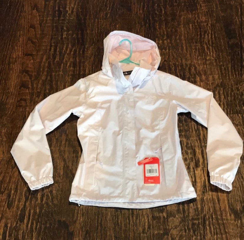 ORCHID WHITE THE NORTH FACE REVOLVE 2 JACKET