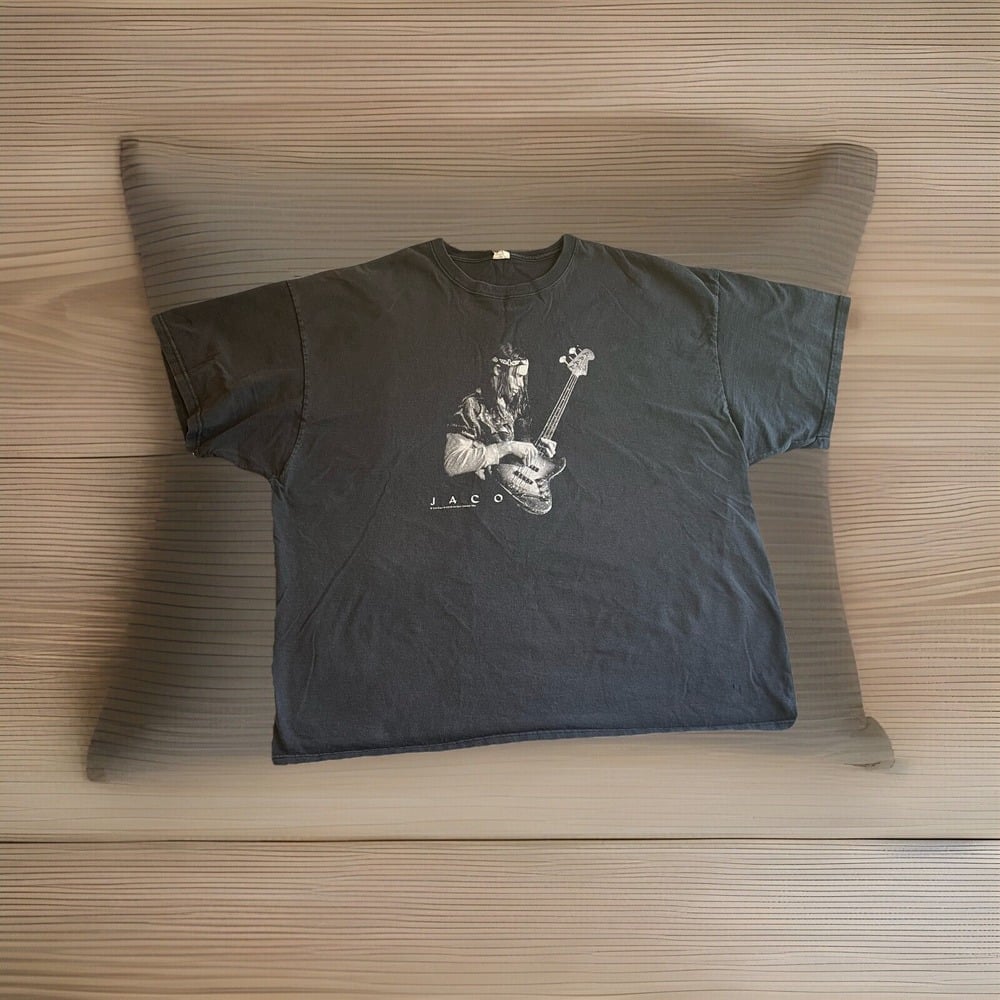 Vintage 90s 1998 Jaco Pastorius T-shirt Jazz Epic Records Size 3XL Grunge