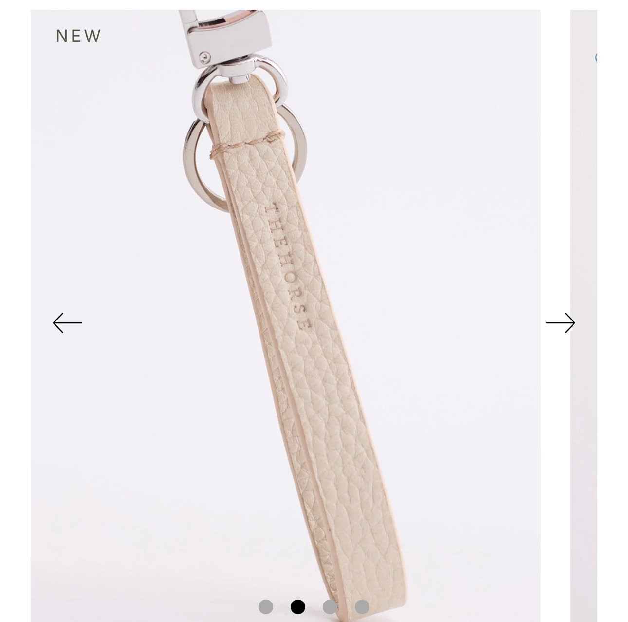 The Horse NIB The Key Fob - Leather - Oat Color