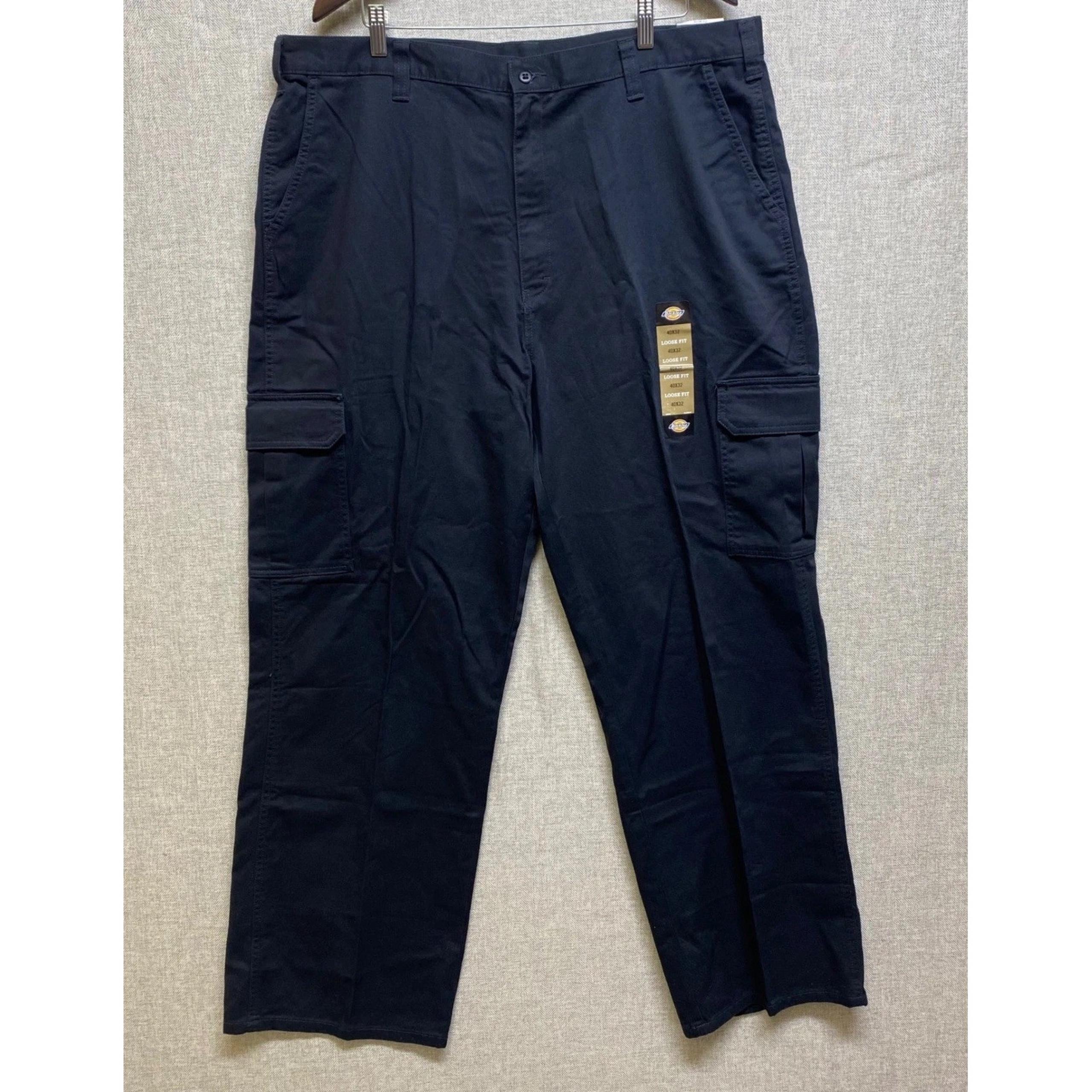 Dickies Cargo Pants Loose Fit Straight Leg Workwear Utility 40x32 NWT