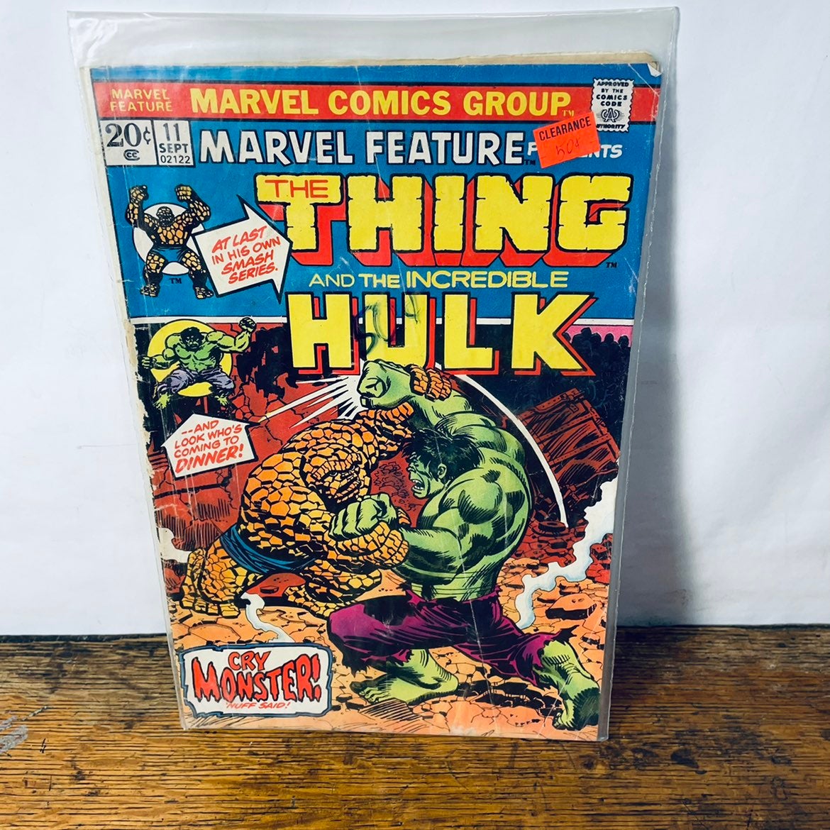 Marvel Feature Presents The Thing & The Incredible Hulk #11 Sept 1973 comic book