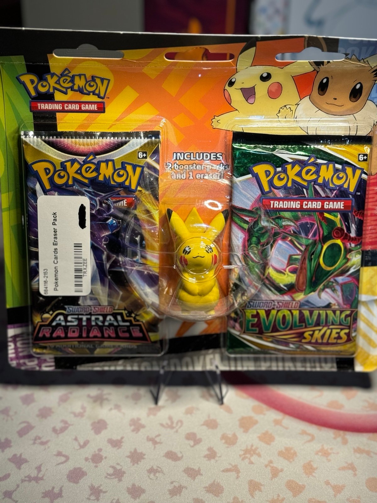 Pokemon Pikachu Eraser Evolving sky and Astral pack