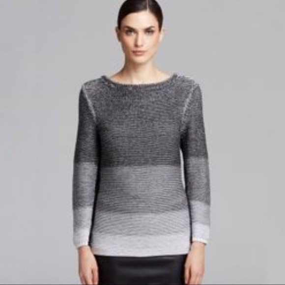 Helmut Lang Plaited Degrade Knit Sweater