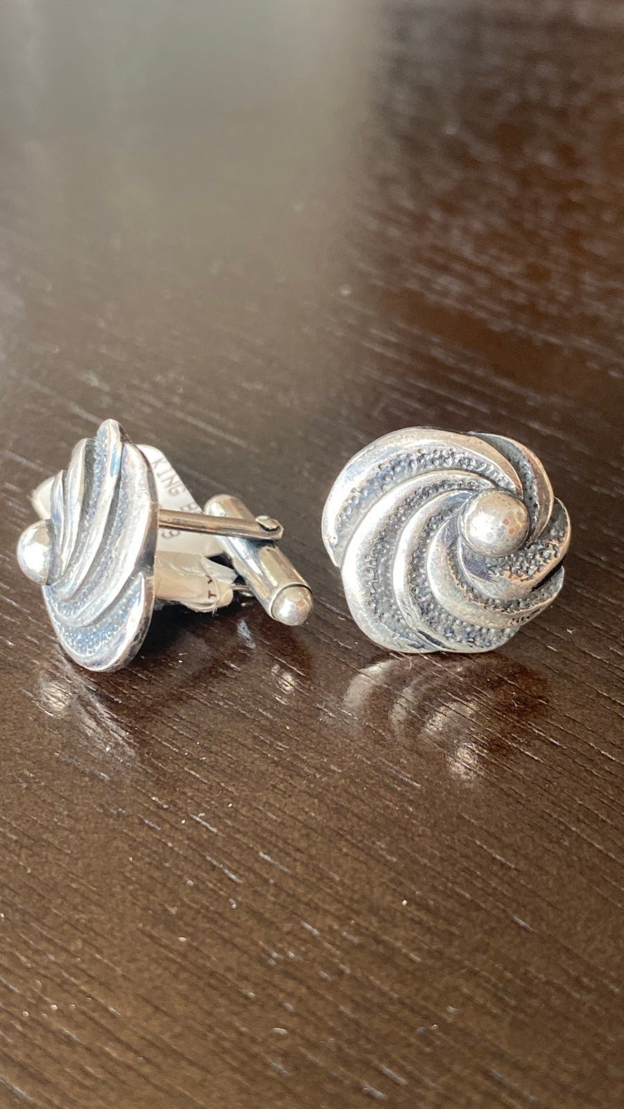 King Baby Studio Infinity Cufflinks Sterling Silver