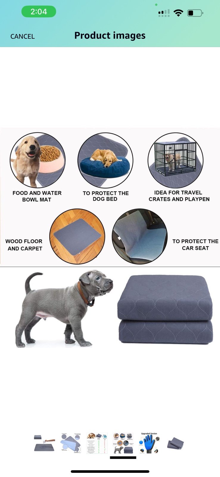 dPet Washable Dog Pee Pads+Free Grooming Gloves - Reusable Whelping Pads Waterpr dPet Washable Dog Pee Pads+Free Grooming Gloves - Reusable Whelping Pads Waterpr