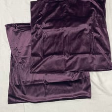 Purple Color Zippered Cushion Cover Set of 2 Plain 50x50