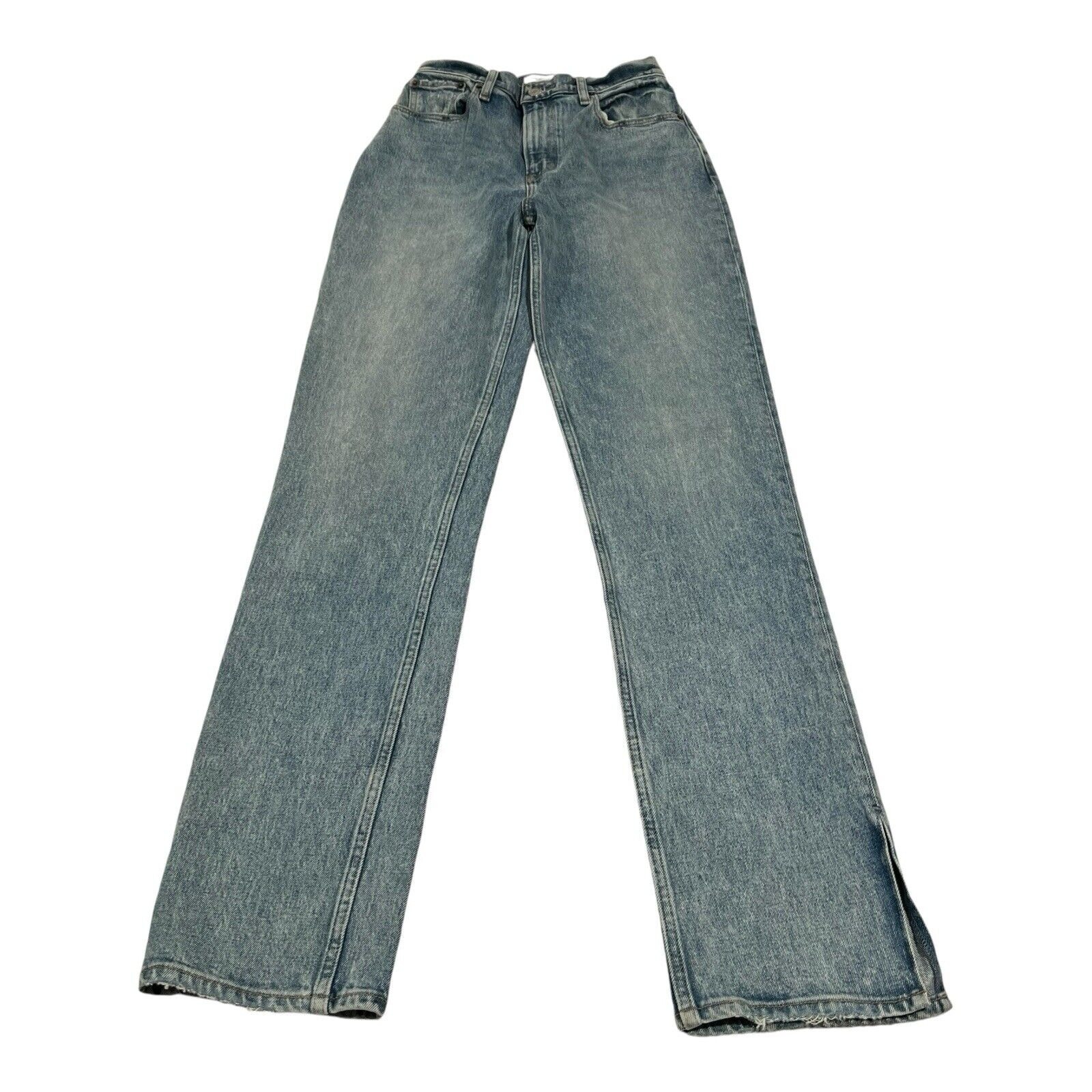 Abercrombie & Fitch 90s Straight Ultra High Rise Curve Love Jeans Slip Sz 26/2L