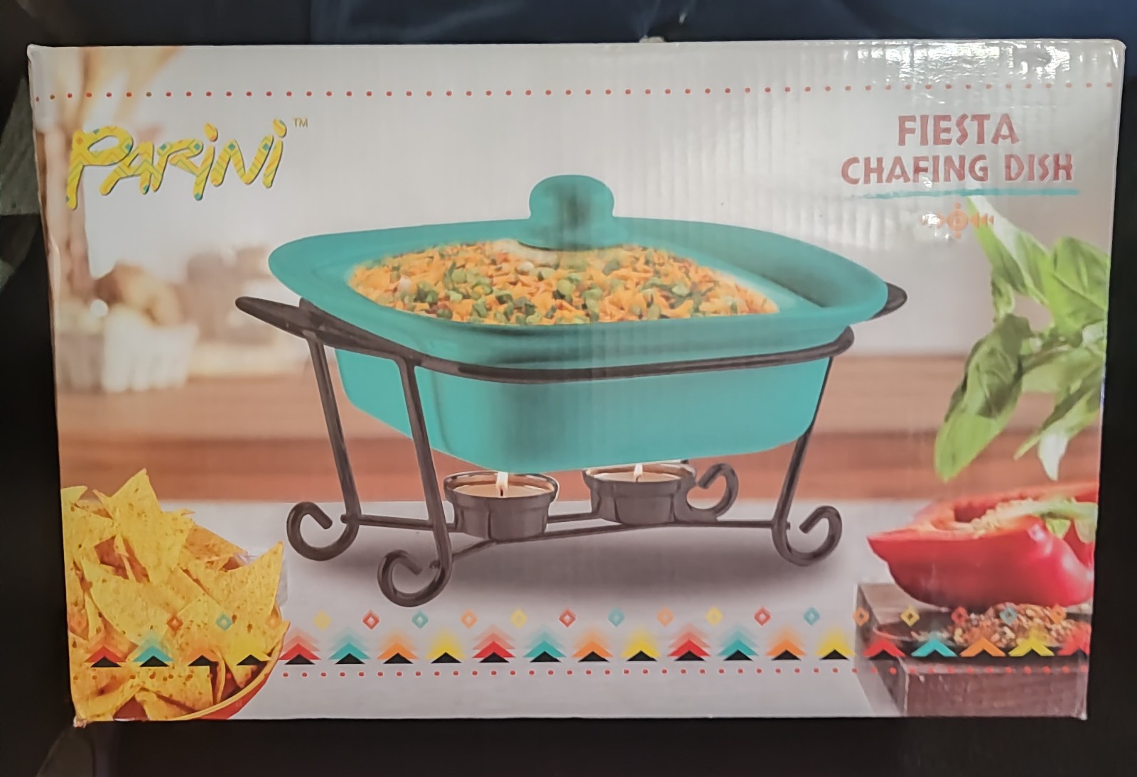Beautiful Fiesta Chafing Dish by Parini
