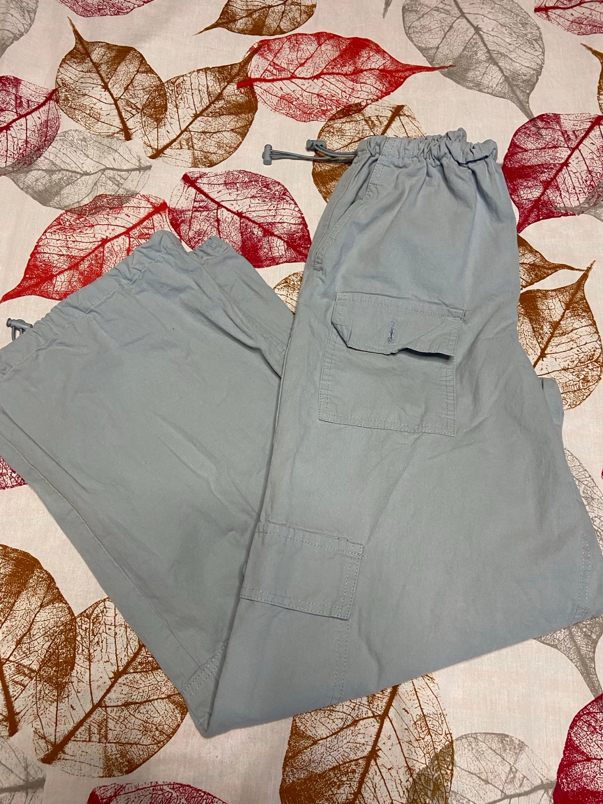 PACSUN Slate Blue Pull-On Cargo PARACHUTE Pants