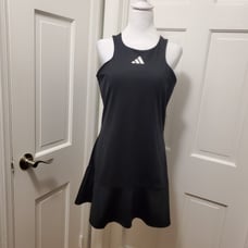 NWT Adidas Black Y-Dress, Size Large Retail 90, athletic Wear, tennis Dresswear