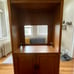 Solid Oak Open Entertainement Center/Arm