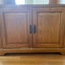 Solid Oak Open Entertainement Center/Arm