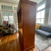 Solid Oak Open Entertainement Center/Arm
