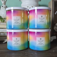Bath Body Works Radiant Sky Candles X4