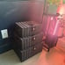 Woven Storage Basket Box Wicker Hamper Stackable Bin Set of 3 Black