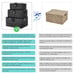 Woven Storage Basket Box Wicker Hamper Stackable Bin Set of 3 Black