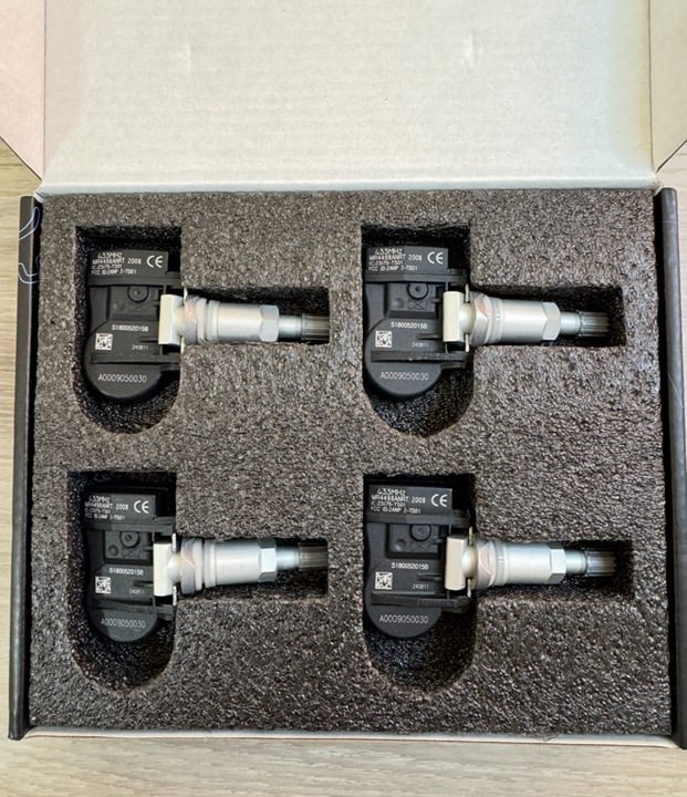 4 Pack A0009050030 sensor de presión de neumáticos Mercedes Benz TPMS 433MHz.