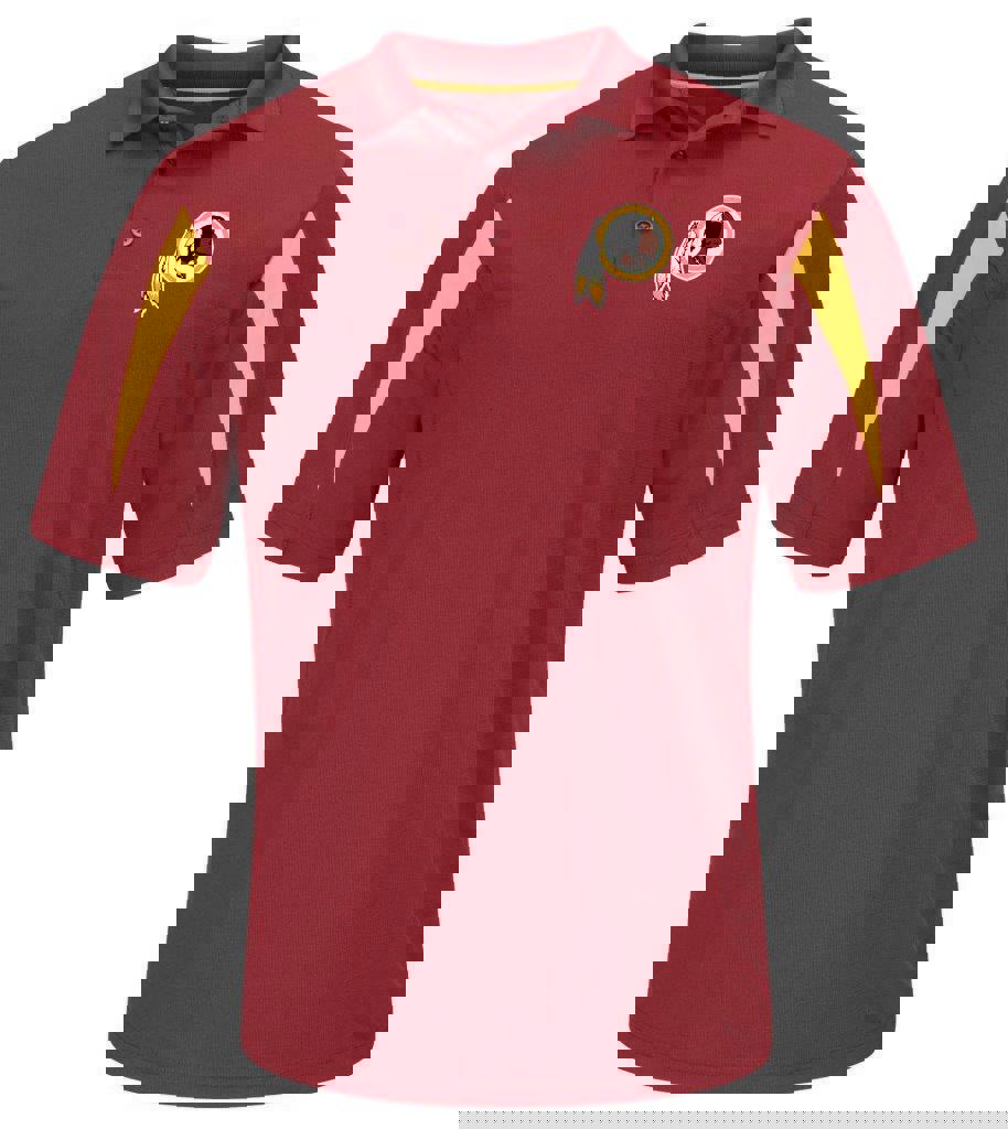 NEW MENS OFFICIAL NFL WASHINGTON REDSKINS LOGO FOOTBALL GOLF POLO SHIRT SIZE M