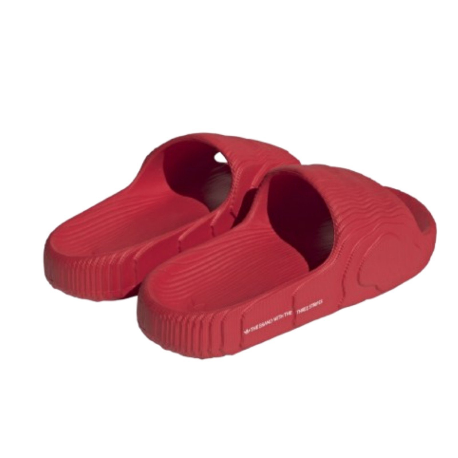 men's red adidas adilette 22 slides