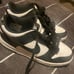 4.5y black and white Nike dunk