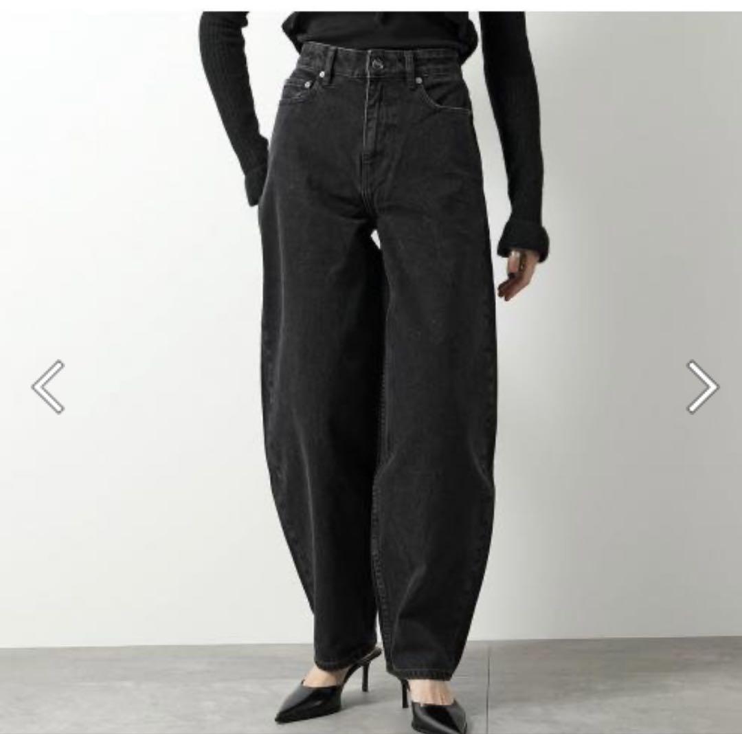 GANNI Stary Black Denim Pants