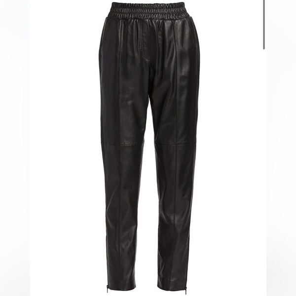 NWT Cinq á Sept ‘Astra’ Tapered Leather Pants