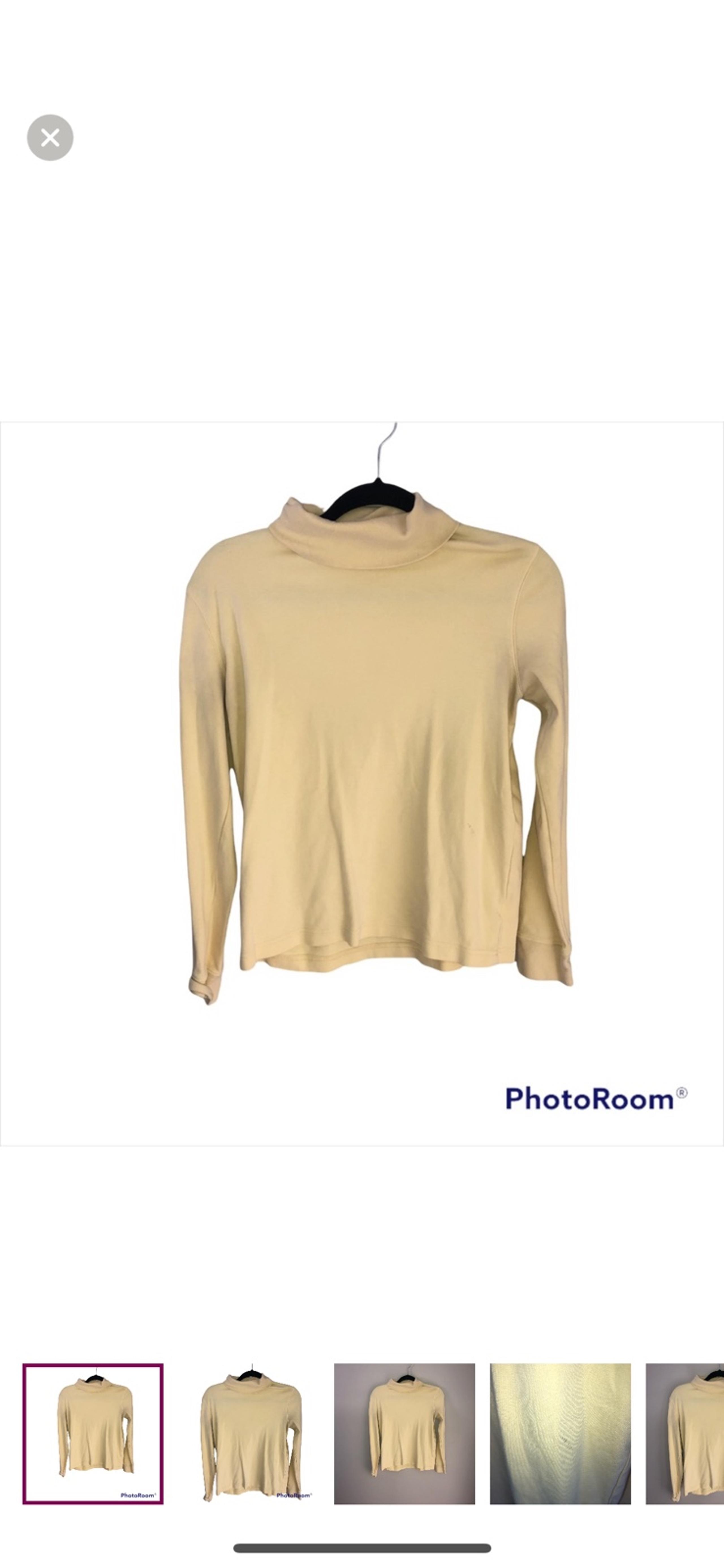 Turtleneck Croft & Barrow Yellow Turtleneck