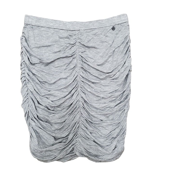 A|X Armani Exchange Women's Light Heather Gray Soft Ruched Tube Top NWT Size S