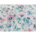 VTG 70's WESTPOINT STEVENS PANSY FLOWER COTTON BLEND FLAT SHEET QUEEN Pink Blue