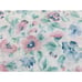 VTG 70's WESTPOINT STEVENS PANSY FLOWER COTTON BLEND FLAT SHEET QUEEN Pink Blue