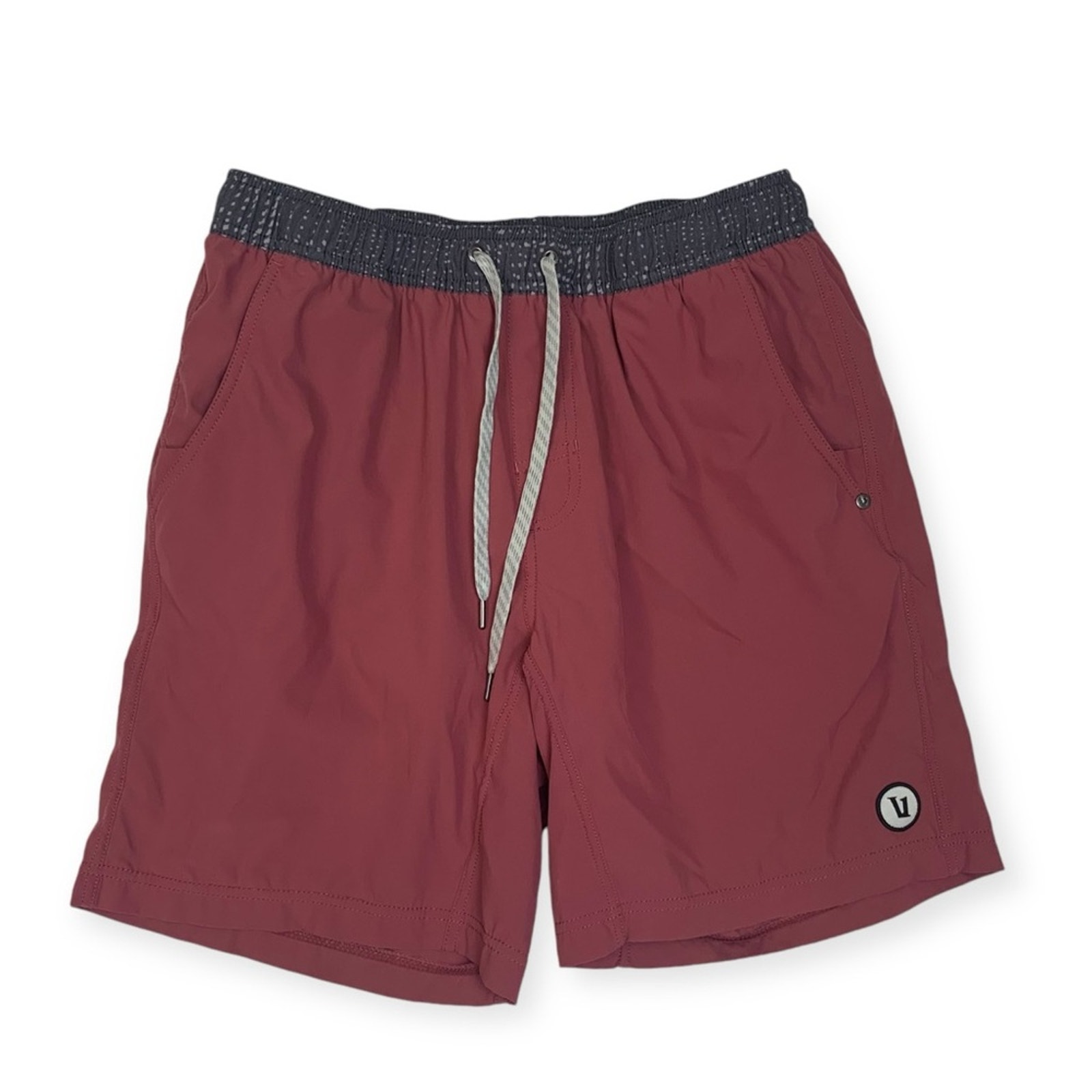 Vuori Kore short mens medium saltwater red lined 7.5 inch active gym lulu runnin