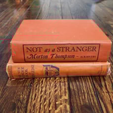Vintage Orange Books Decor 40s 50s Marvels Of Invention