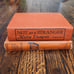 Vintage Orange Books Decor 40s 50s Marvels Of Invention