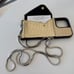 Gold Croc Bandolier with chain strap