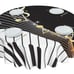 Musical notes print kitchen set of 3