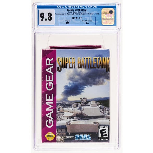 Super Battletank SEGA Game Gear Sealed Graded CGC 9.8 A++ RARE TOP POP!