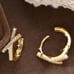 2ct Diamond 18K Gold Twisted Womens Earrings Ladies 18 K Silver New 2 ct Jewelry