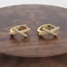 2ct Diamond 18K Gold Twisted Womens Earrings Ladies 18 K Silver New 2 ct Jewelry
