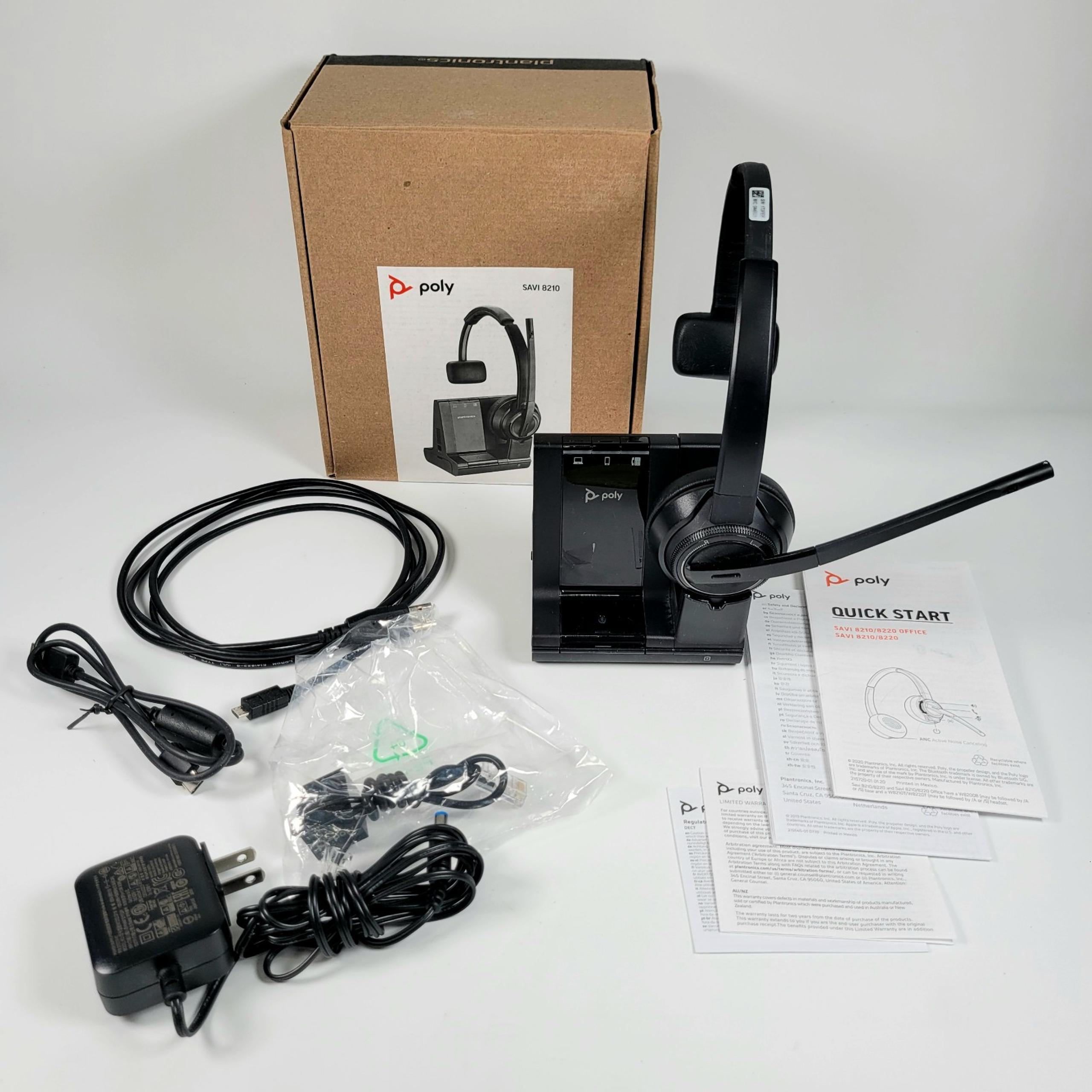 Plantronics Poly Savi 8220 DECT STEREO Wireless Headset
