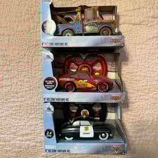 Cars RC car bundle - Lightning McQueen, Mater, Sheriff NEW