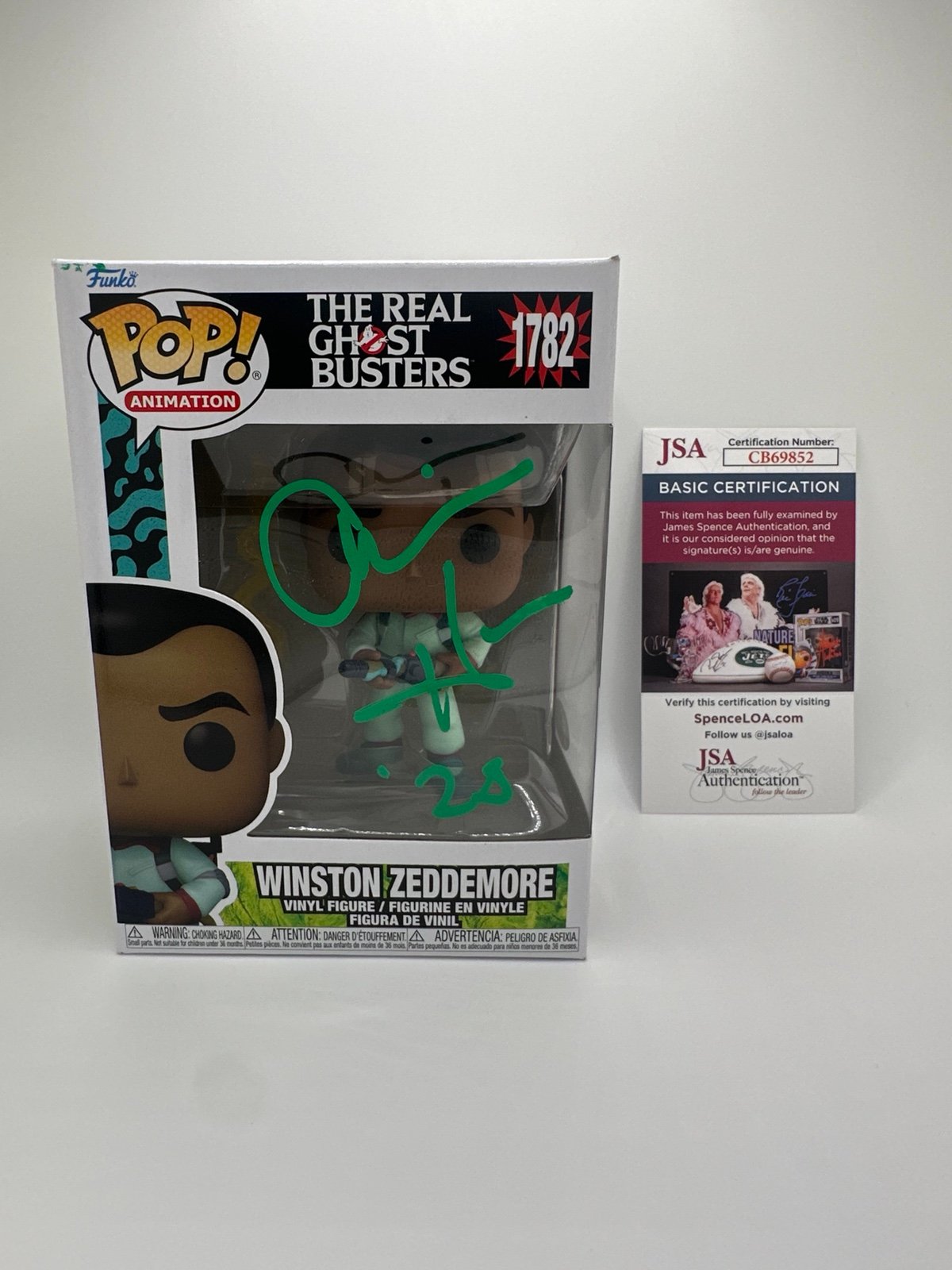 ARSENIO HALL SIGNED WINSTON ZEDDEMORE GHOSTBUSTERS FUNKO POP JSA AUTHENTICATED
