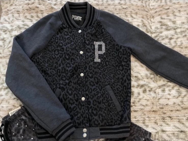 PINK BLING Vintage Leopard Print Jacket- XS