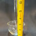 Antique Vintage Hand Blown 12 1/2” Clear Glass Applied Handle Punch Bowl Ladle