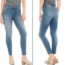 NWT Kut from the Kloth Donna Fab Ab High Waist Ankle Skinny Jeans | 14 Petite