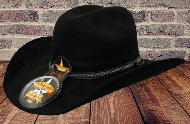 El Mayor Black Suade Chihuahua Felt Cowboy Hat