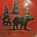 Woodland 5 Dinner Plates Bear