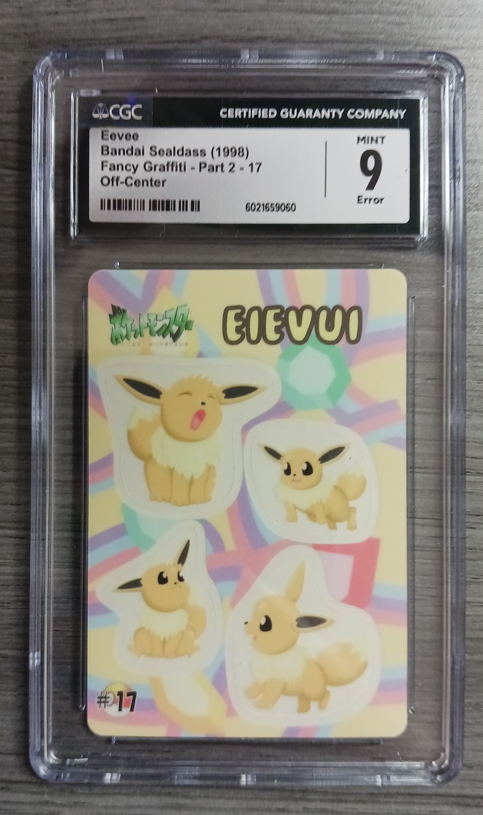 CGC 9 Eevee Bandai Sealdass Fancy Graffiti Part 2 -17